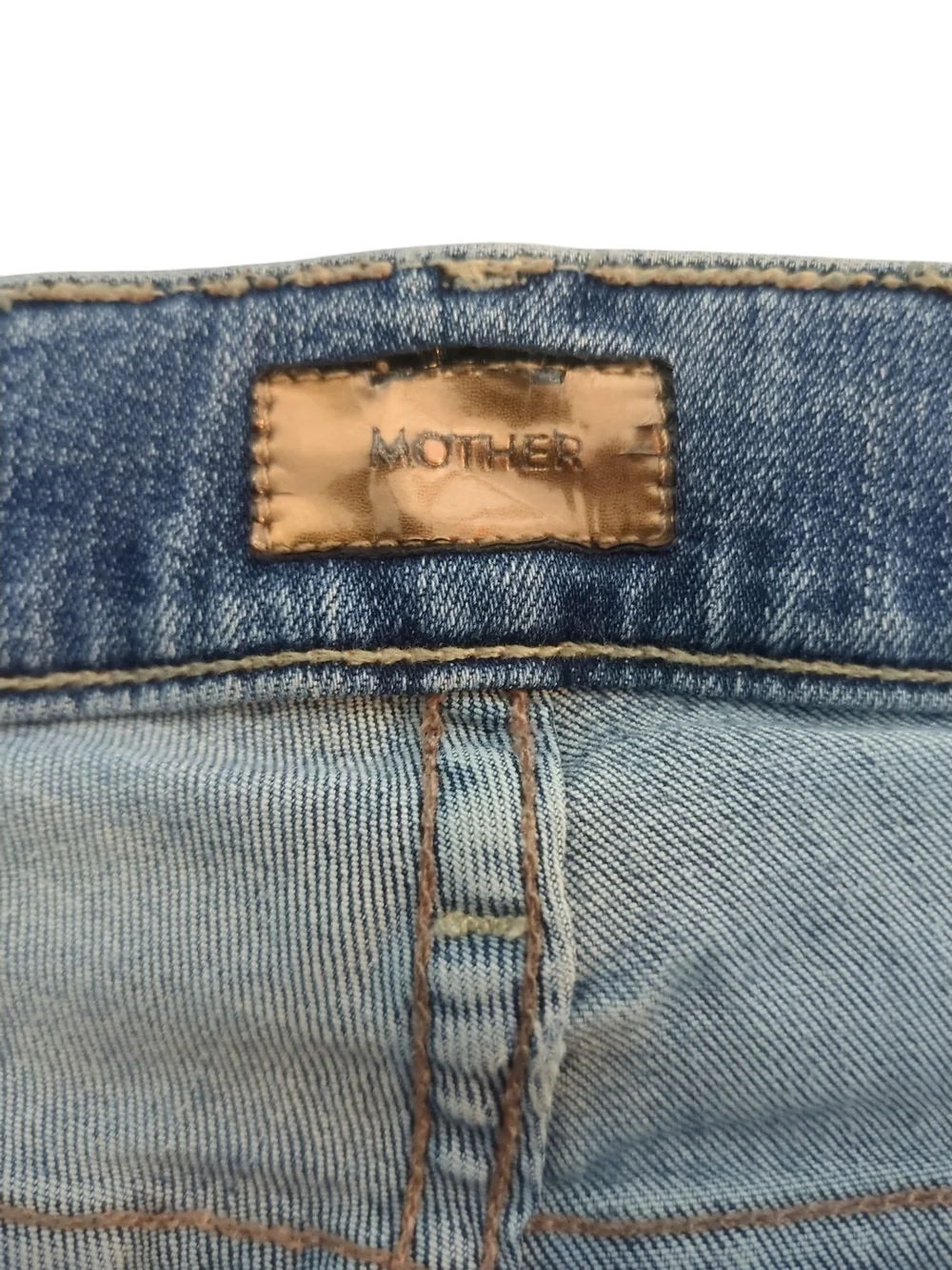 MOTHER The Insider Crop Step Fray Jeans 28 Walking On Coals Bootcut Quiet Luxury - Picture 7 of 10